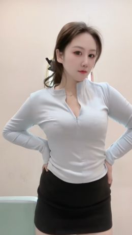 朝阳素颜很美的妹子